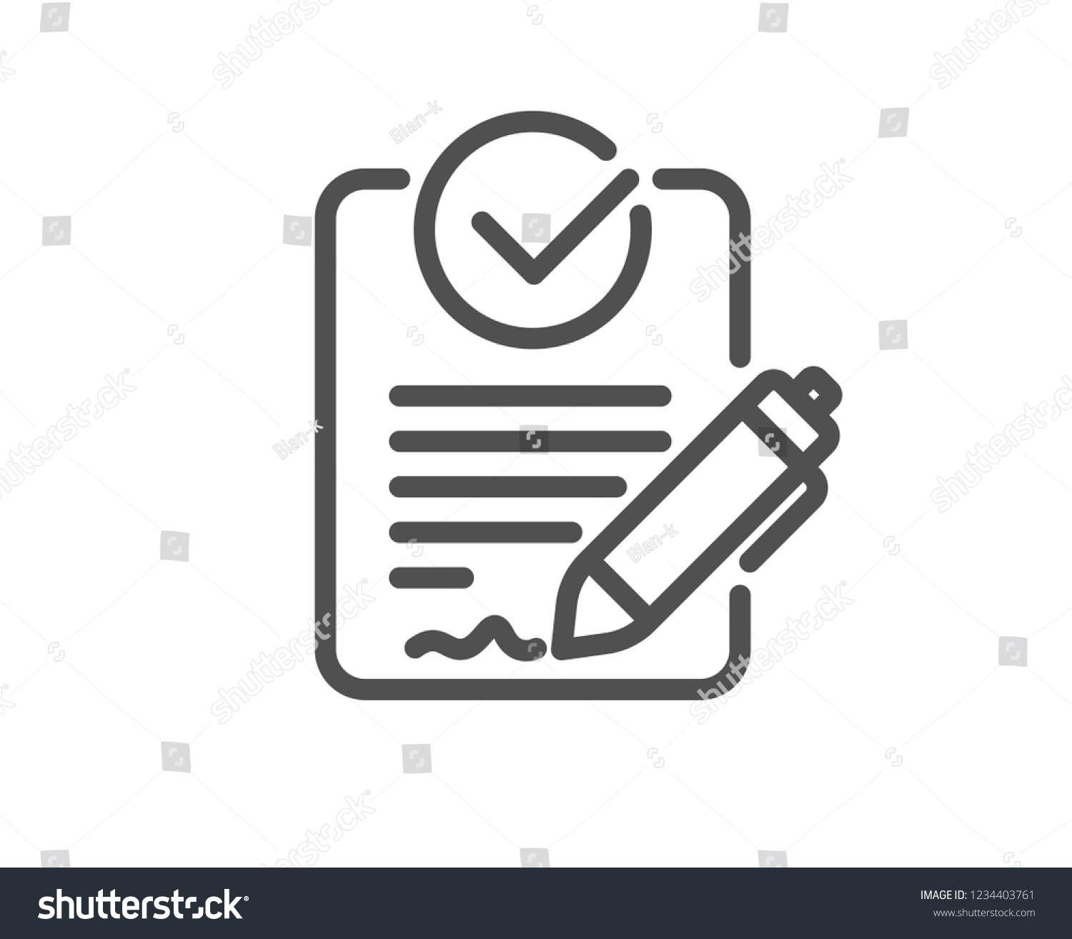 Rfp Line Icon Request Proposal Sign Stock Illustration 1234403761 ...