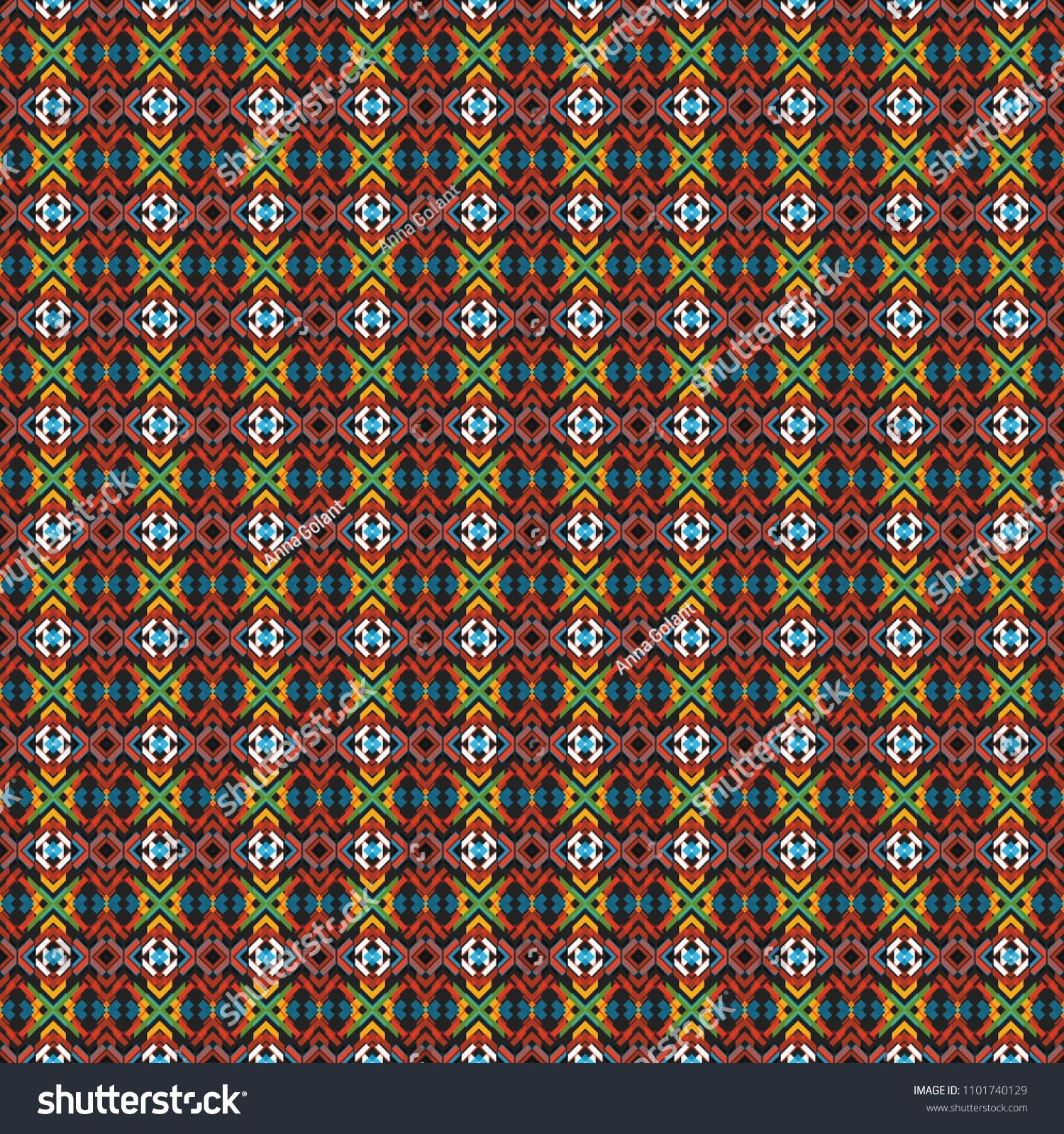 Rhombic Seamless Pattern Block Repeat Background Geometric Pattern In Traditional, Rhombic Seamless Pattern Block Repeat Background Geometric Pattern In Traditional,