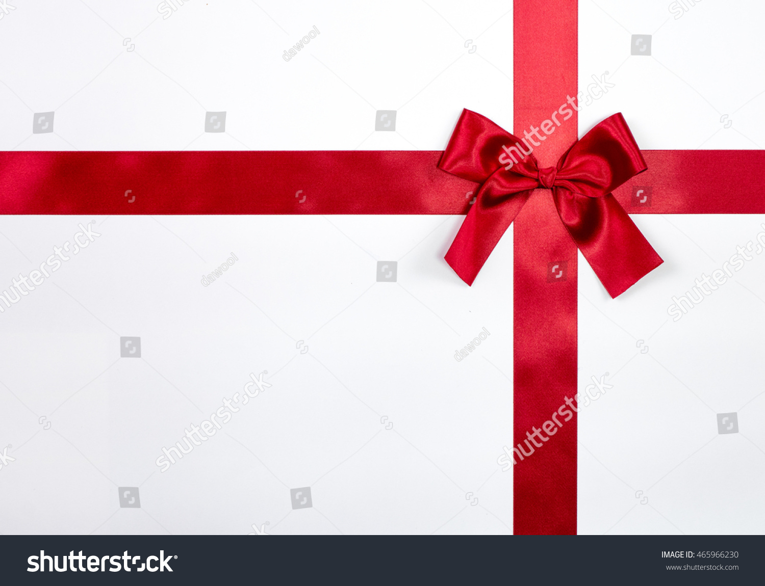 Ribbon On White Background Stock Photo 465966230 : Shutterstock