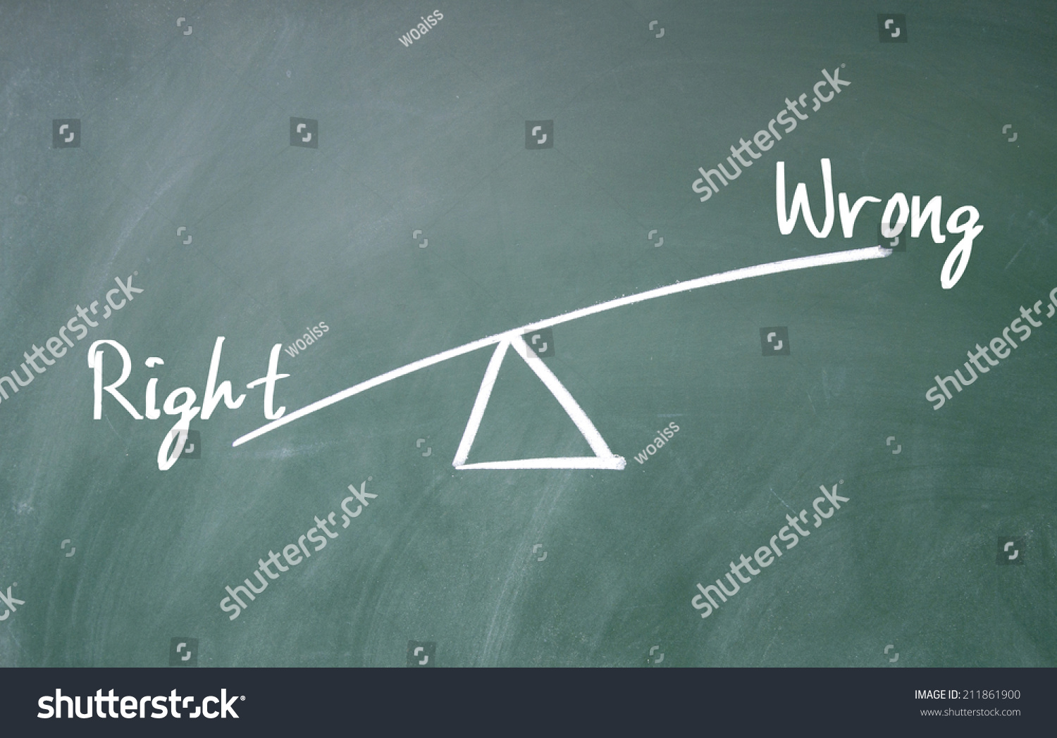 Right Wrong Concept Stock Photo 211861900 | Shutterstock