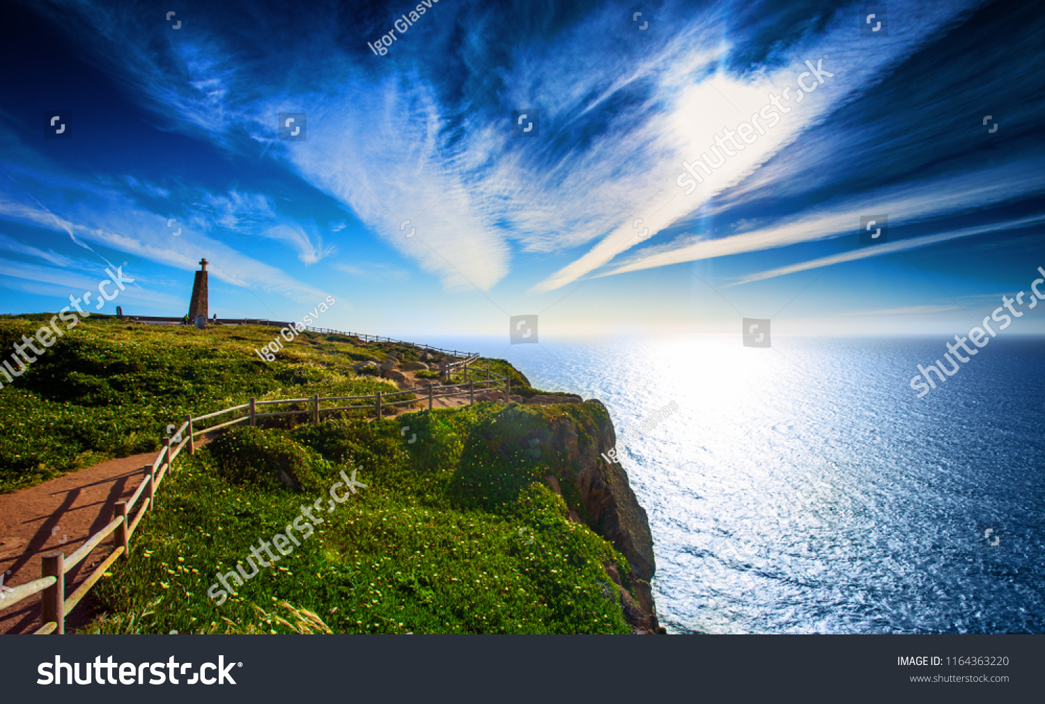 Right Before Sunset Cabo Da Roca Stock Photo Edit Now