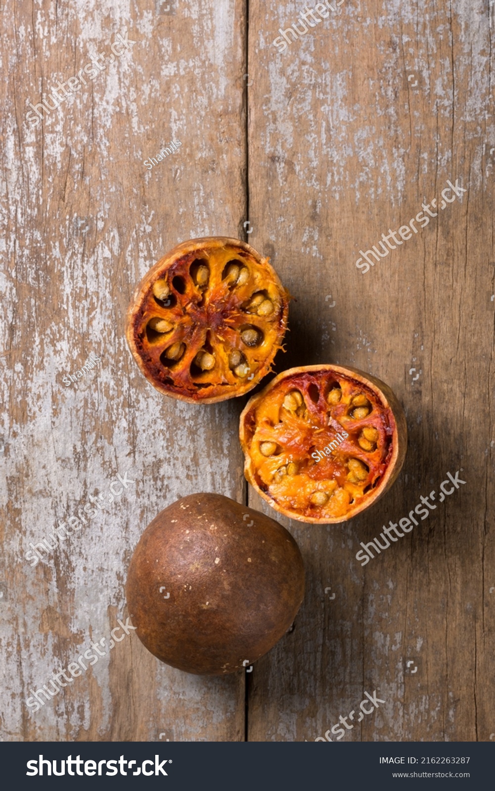 Ripe Bael Fruits Known Bengal Quince Stock Photo 2162263287 Shutterstock