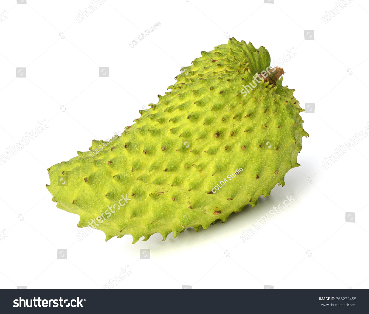 Ripe Soursop Guyabano Fruit Isolated On Stock Photo Edit Now