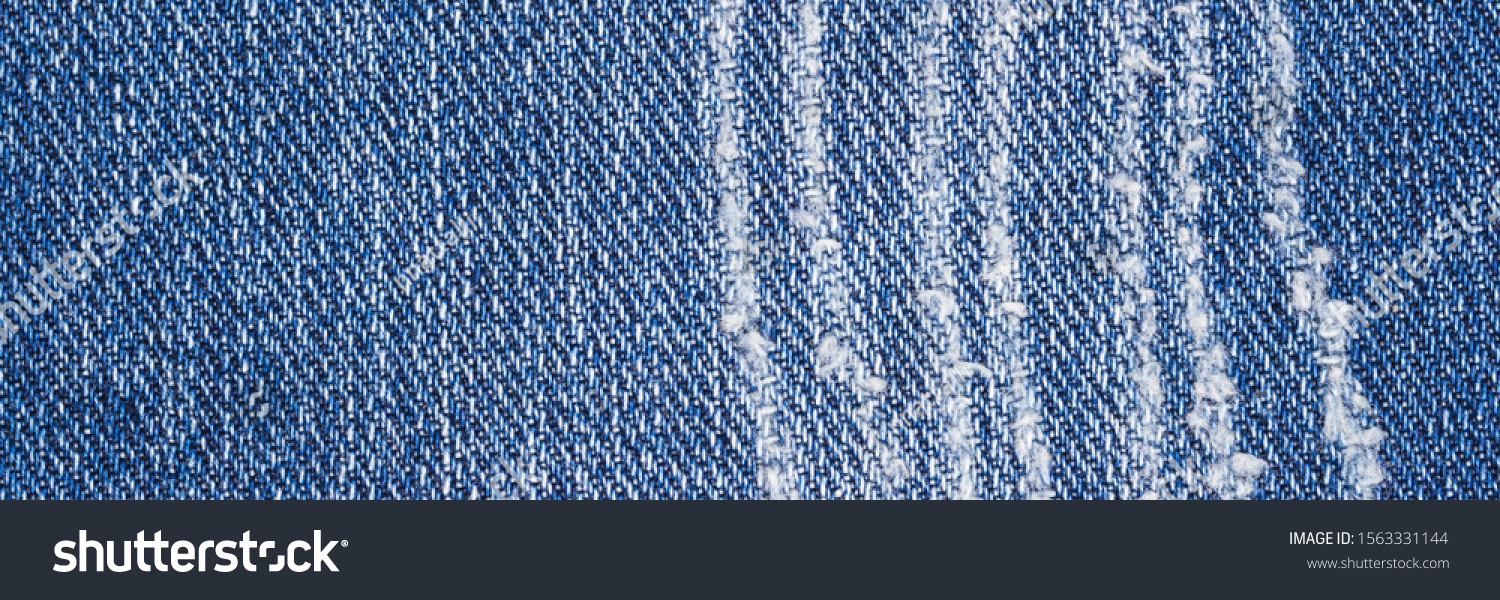 Ripped Denim Blue Cloth Background Text Stock Photo Edit Now