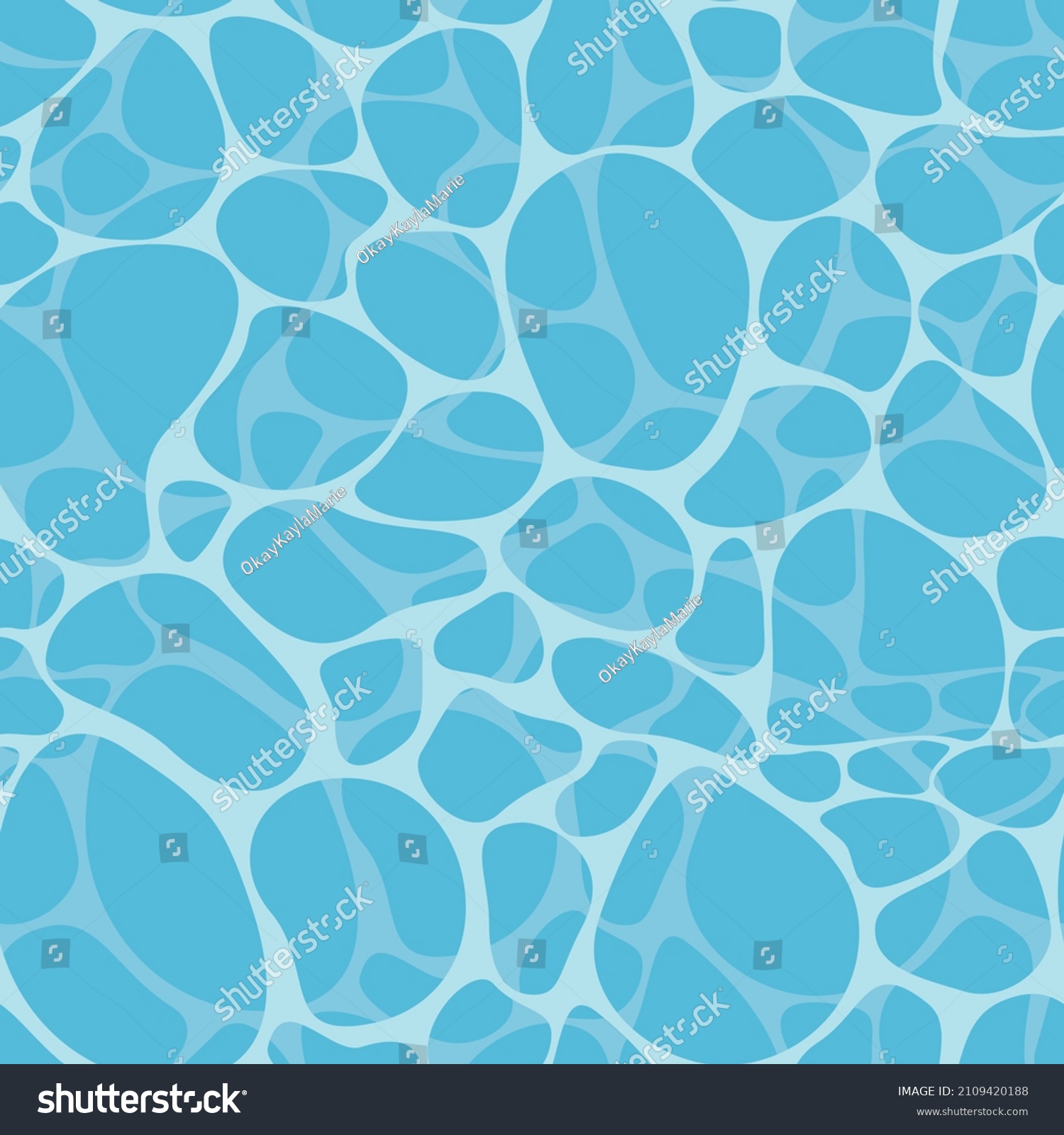 Rippled Pool Water Surface Seamless Repeat Stock Illustration ...