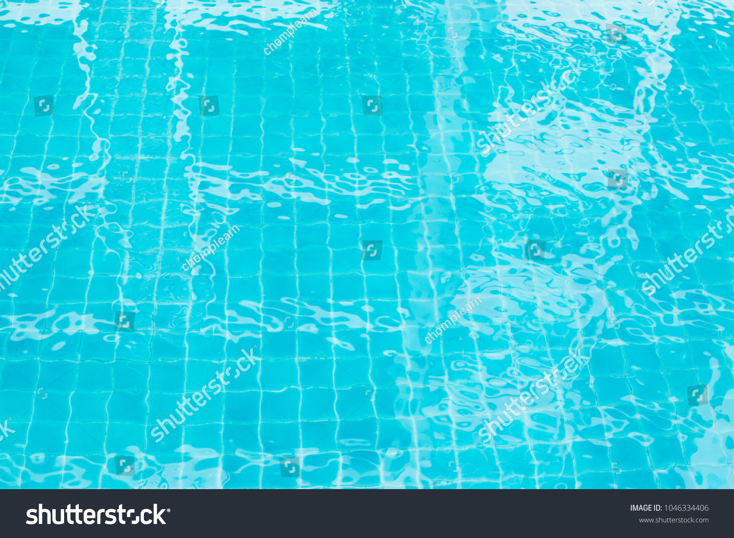 Rippled Water Texture Reflection Swimming Pool Stock Photo 1046334406 