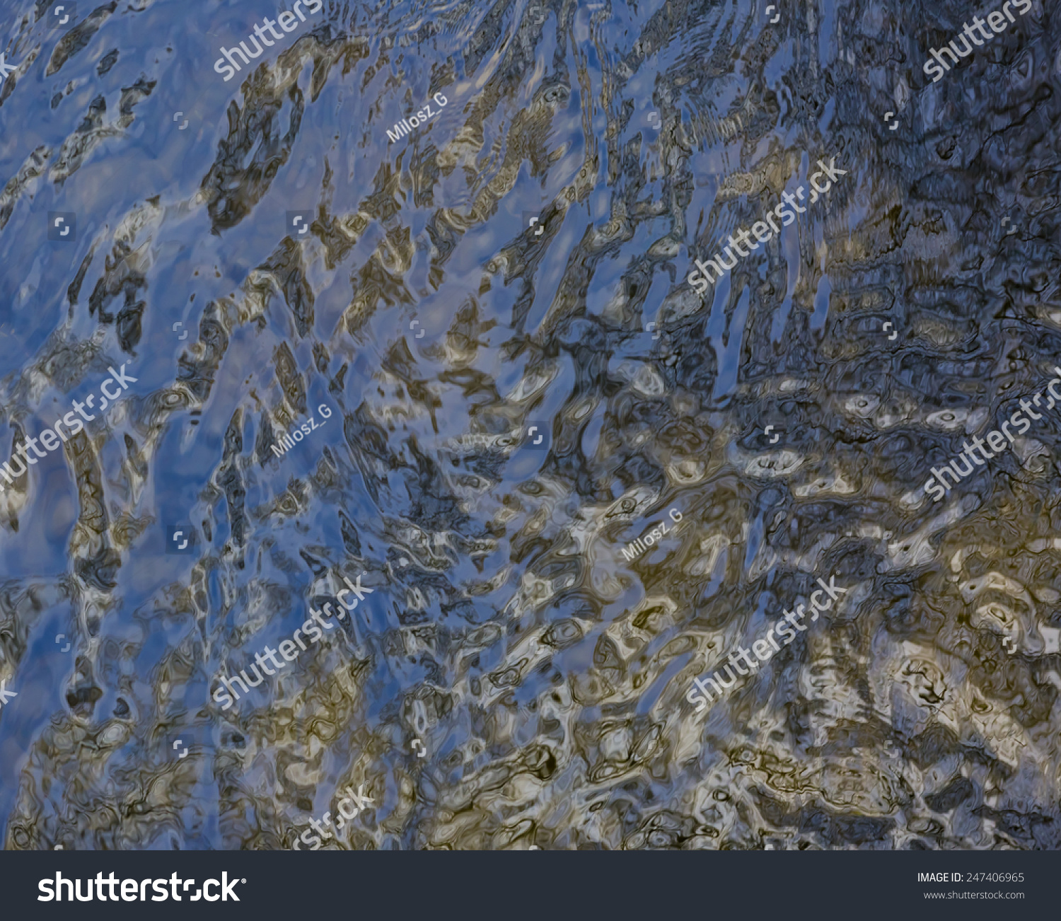 Ripples On River Surface. Natural Background Stock Photo 247406965 ...