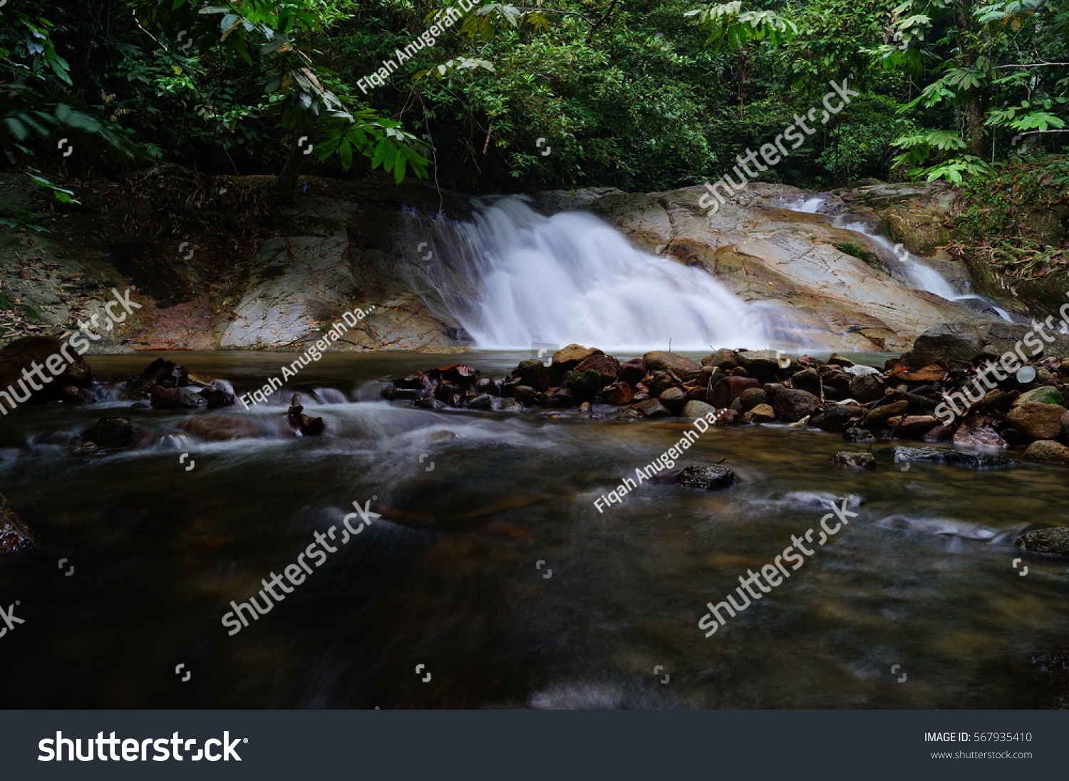 River Stream Small Waterfall Sungai Tua Stock Photo Edit Now 567935410