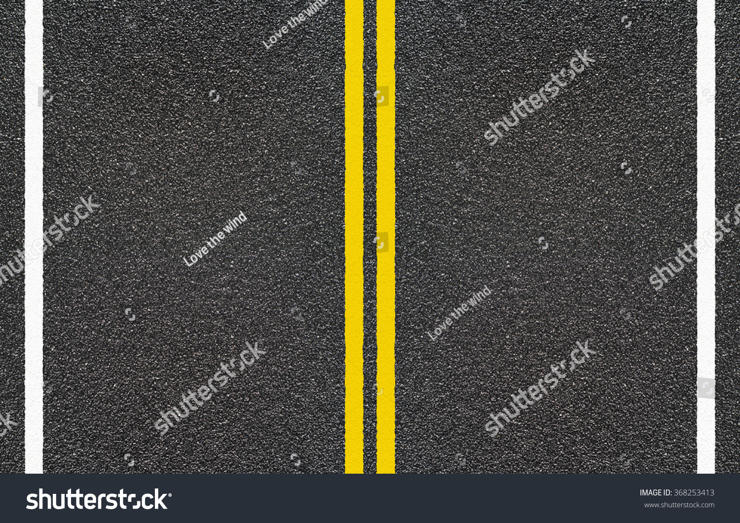 Road Asphalt Yellow Dashed White Stripe Stock Photo 368253413 ...