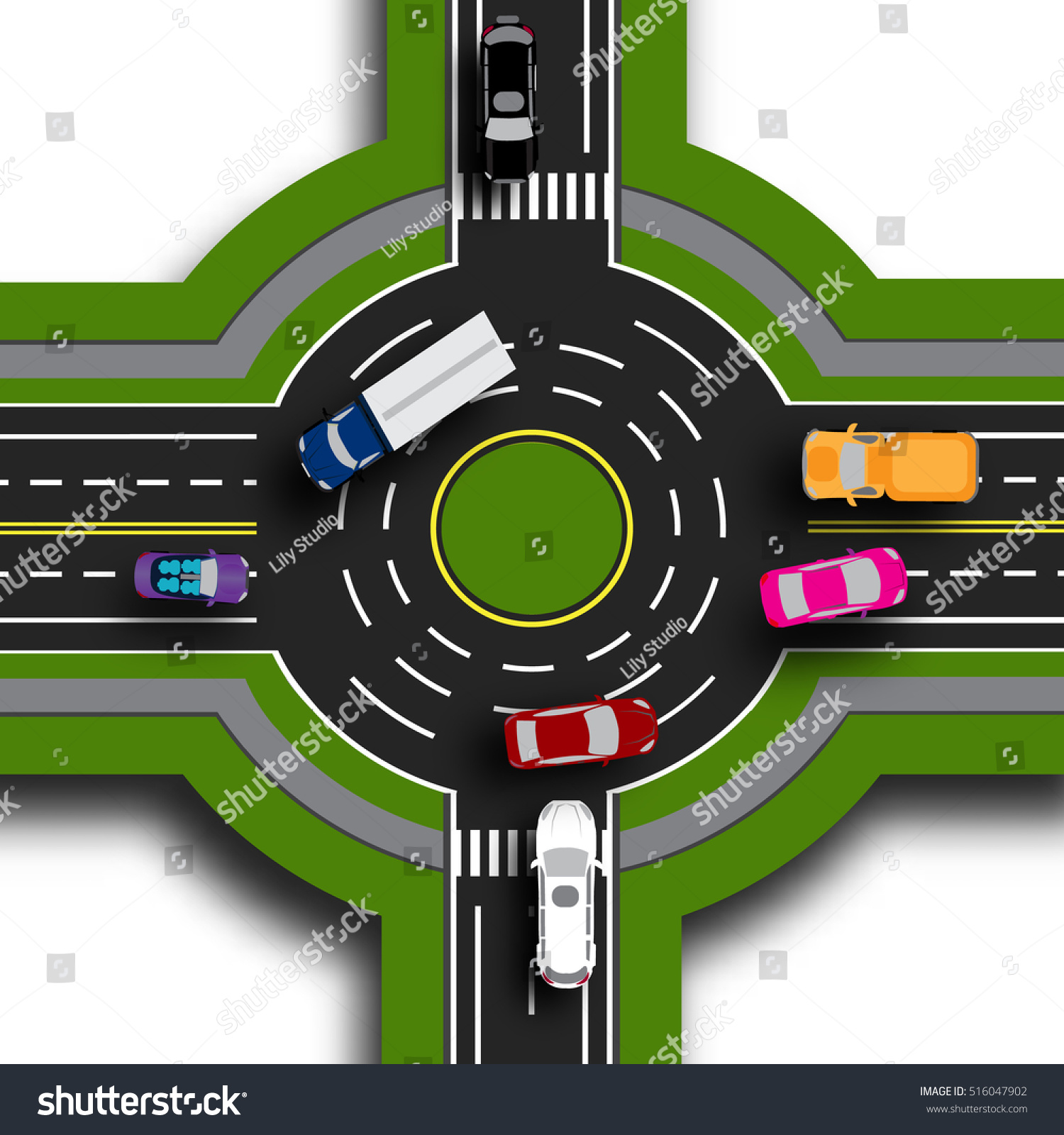 Road Infographics Top View 3d Road 516047902 Shutterstock Stock Photo Road Infographics Top View D Road Interchange Roundabouts This Shows The Movement Of Cars 516047902
