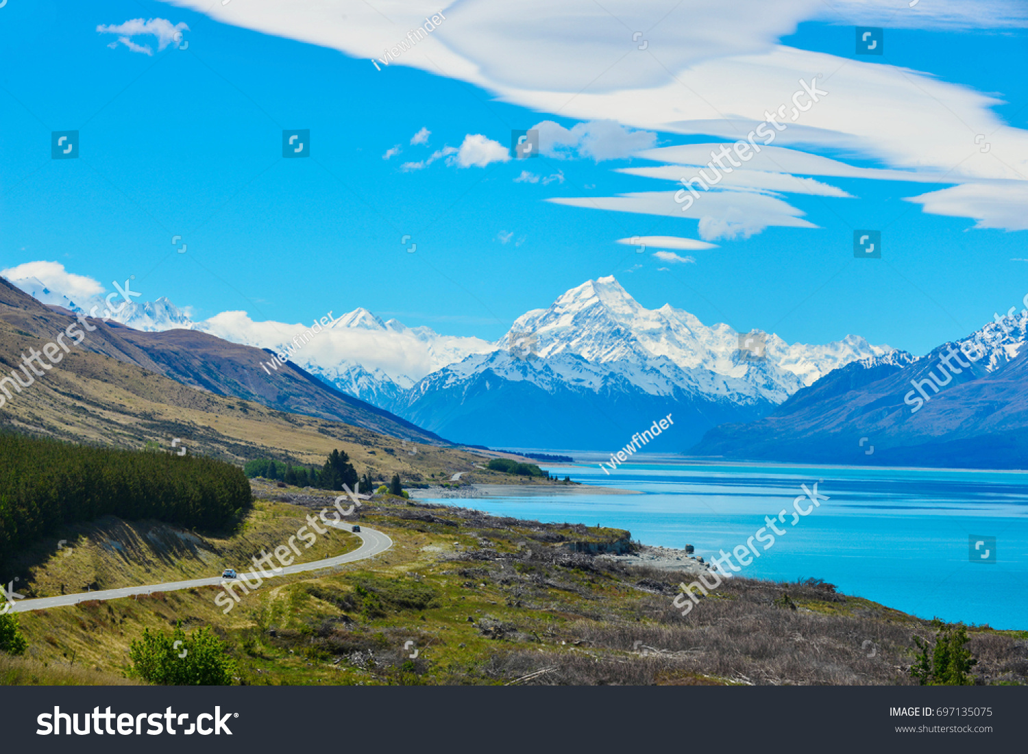 Road Mount Cook Southern Alps New Stock Photo Edit Now