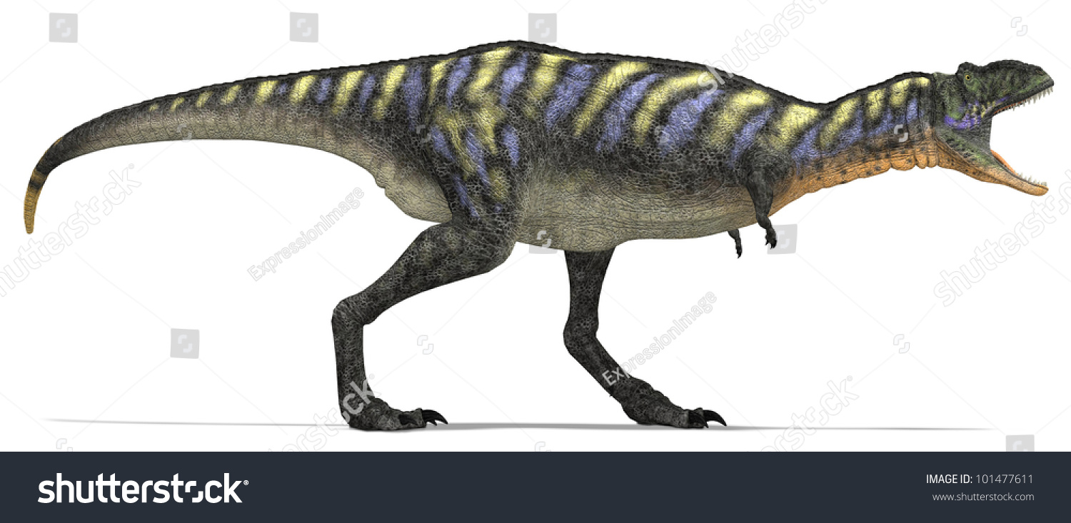 Roaring Carnivore Dinosaur Side Stock Illustration 101477611 - Shutterstock