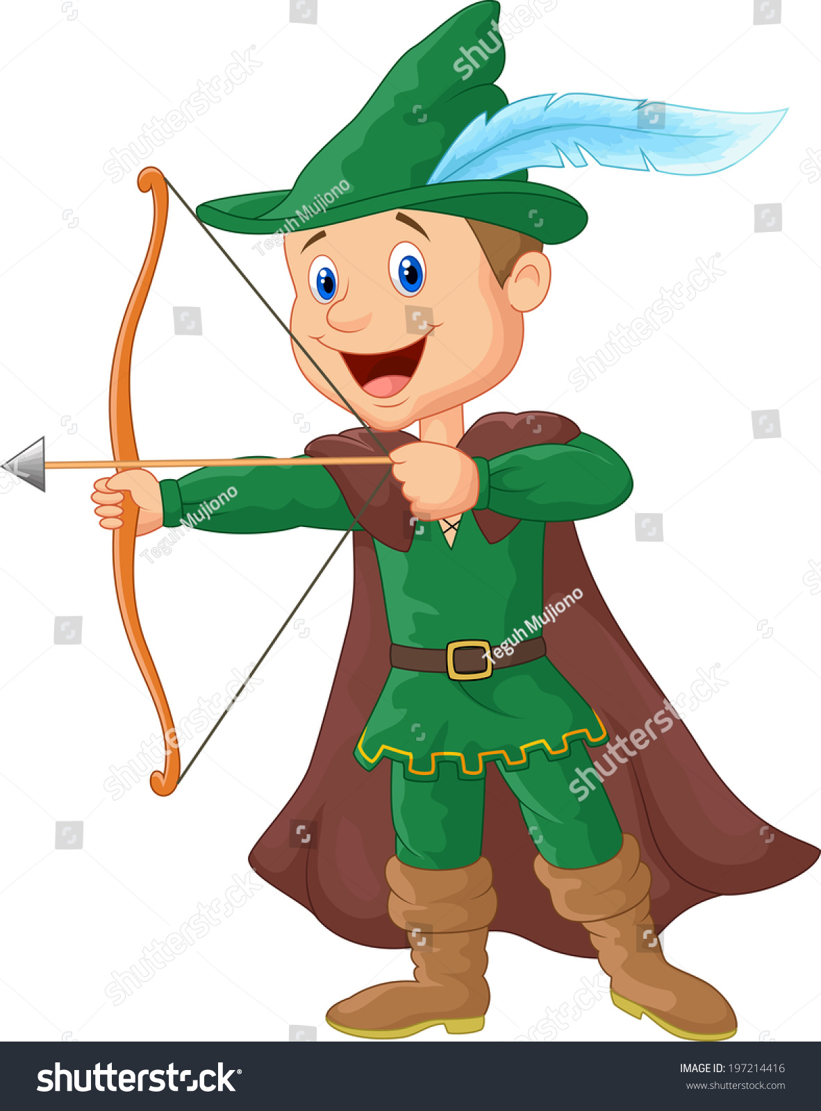 Robin Hood Cartoon Stock Photo 197214416 : Shutterstock