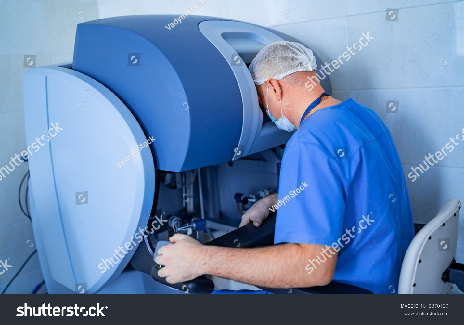 Robotic Assisted Minimally Invasive Surgery Surgical Stock Photo (Edit ...