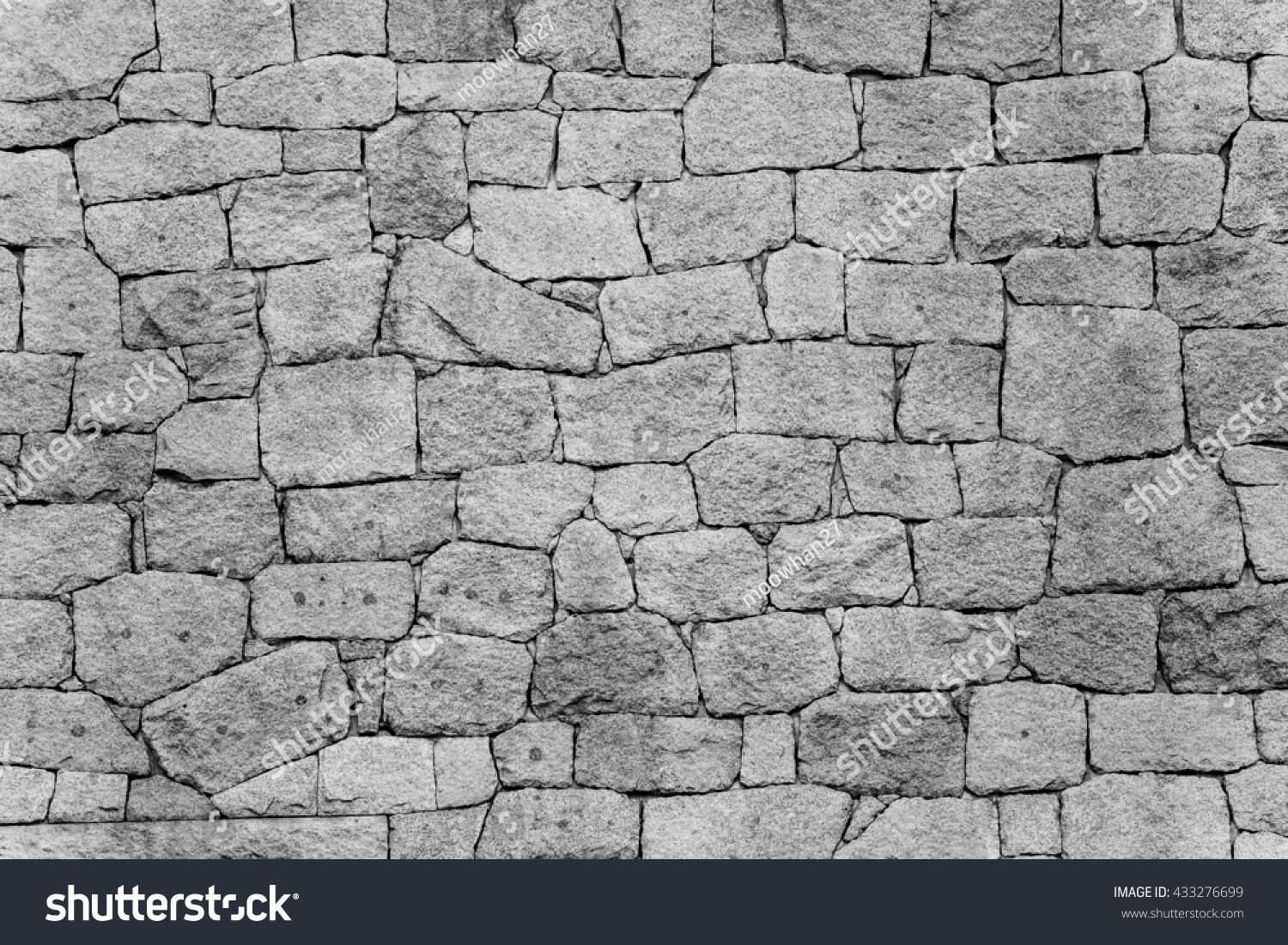 Rock Wall Background Black White Stock Photo 433276699 - Shutterstock