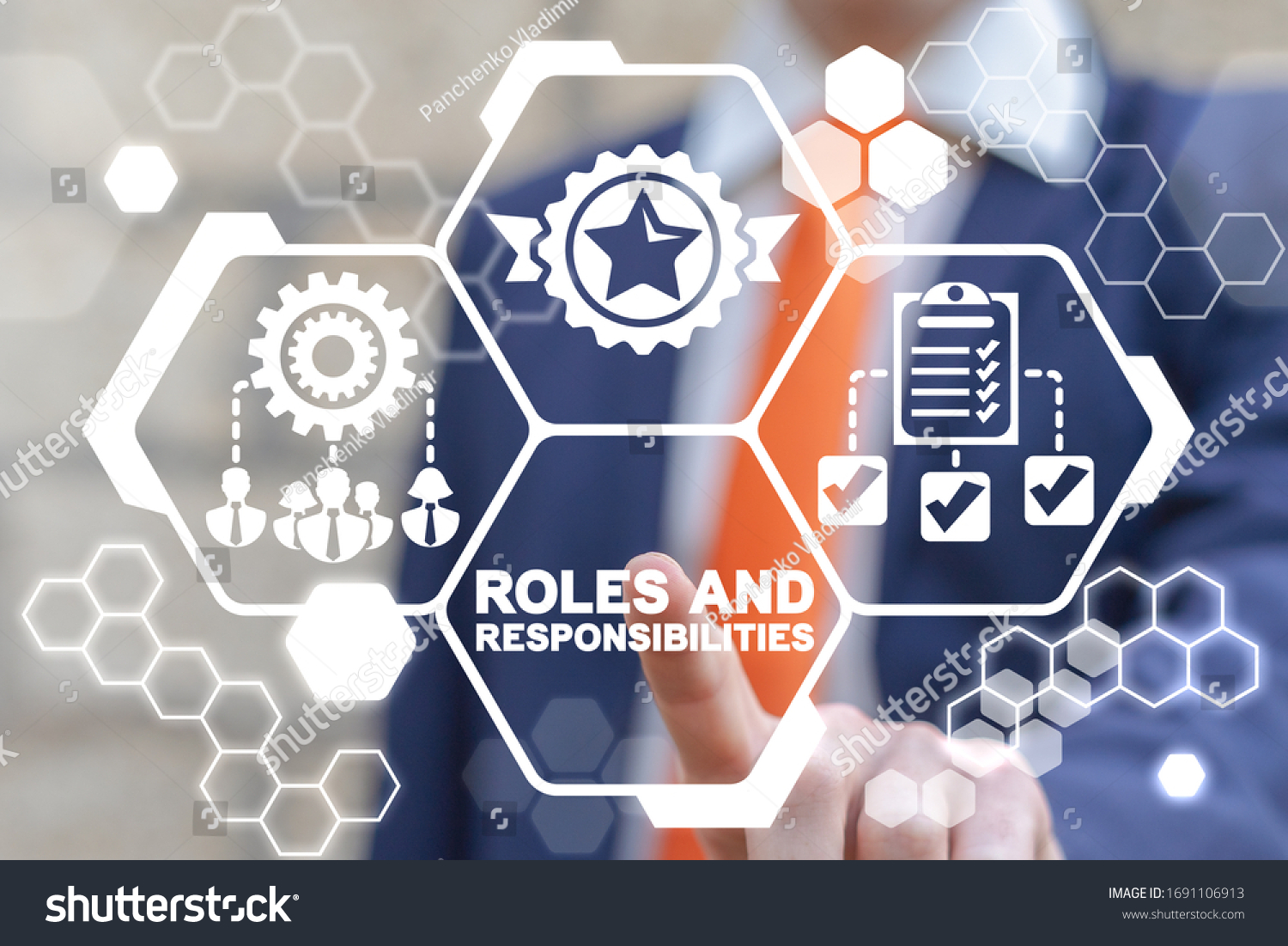 Roles Responsibilities Business Motivation Strategy Team Foto Stok  1691106913 | Shutterstock