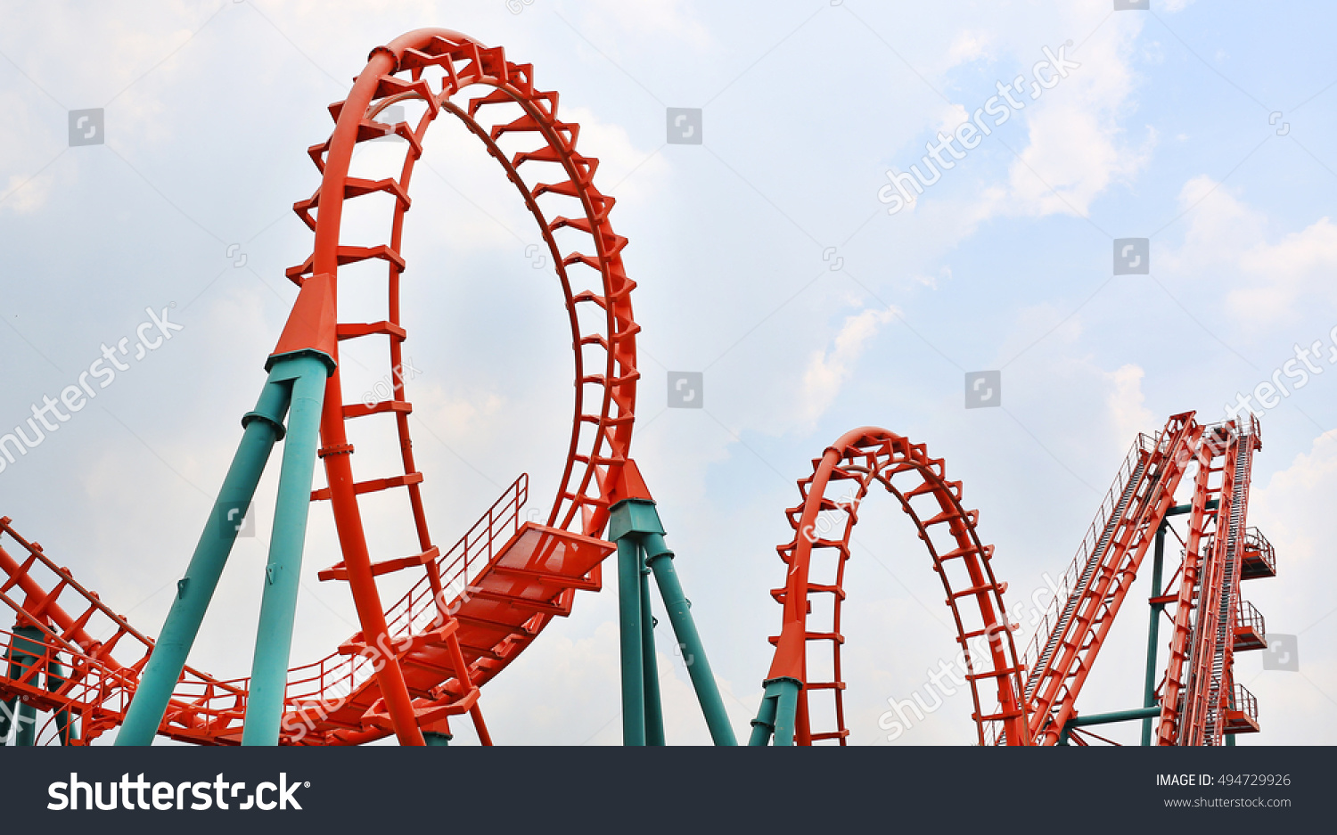 Roller Coaster Stock Photo Edit Now 494729926