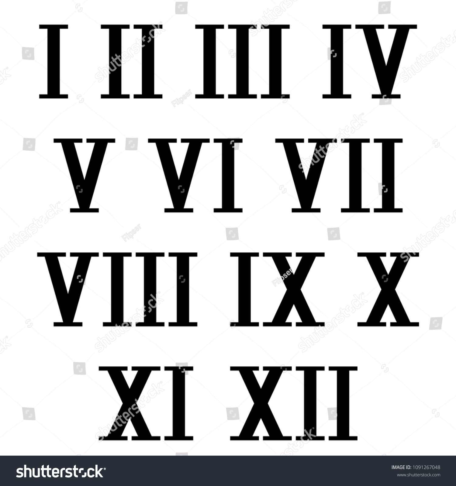 Roman Numeral 25