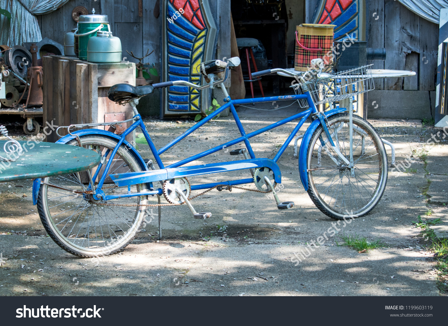 Romantic Bicycle Built Two Barn Sale Stock Photo Edit Now 1199603119