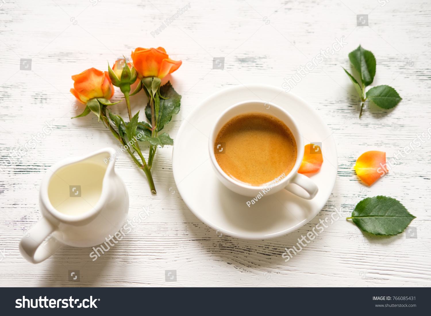 Romantic Good Morning Coffee Royalty Free Stock Image