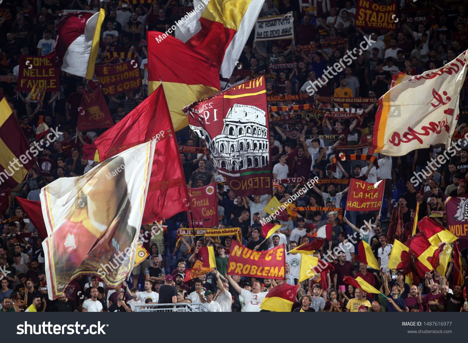 Rome Italy August 252019 Roma Fans Stock Photo Edit Now 1487616977