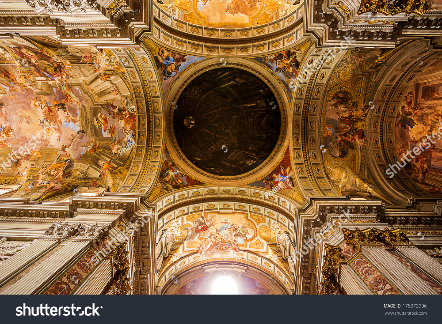 Rome - July 24:Interior Of The Church Of St. Ignatius Of Loyola At ...