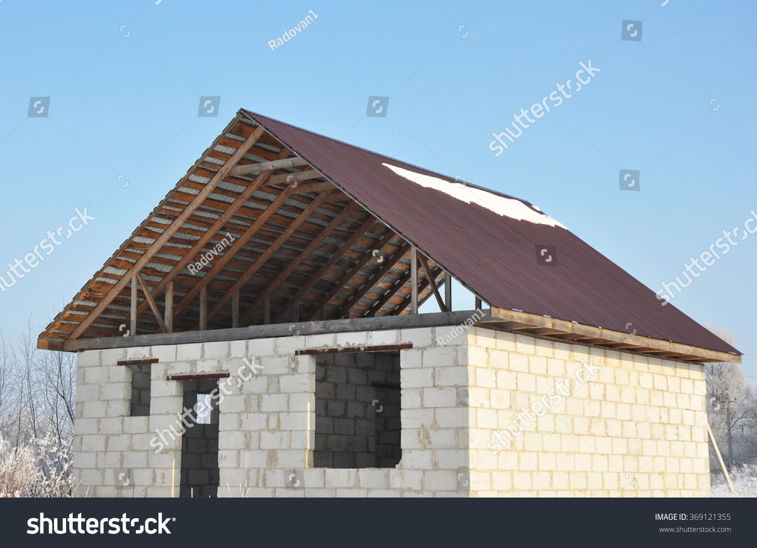Roofing Construction Building New House Autoclaved Stock 