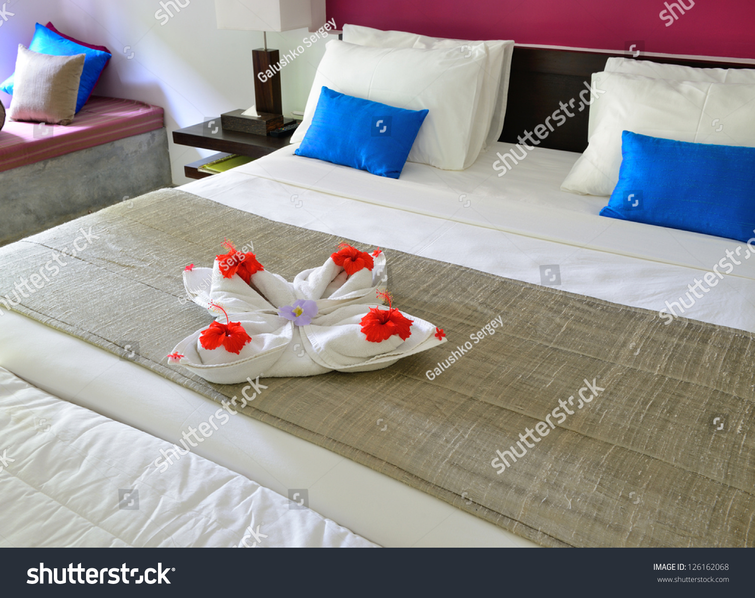room hotel decoration towel flowers on stock photo 126162068 room hotel decoration towel flowers on stock photo 126162068