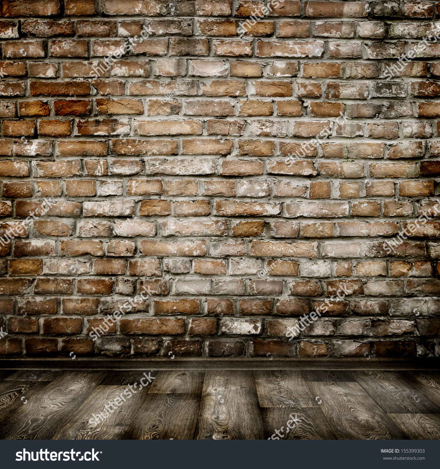 Room Interior Vintage Brick Wall Wood Stock Photo 155399303 - Shutterstock