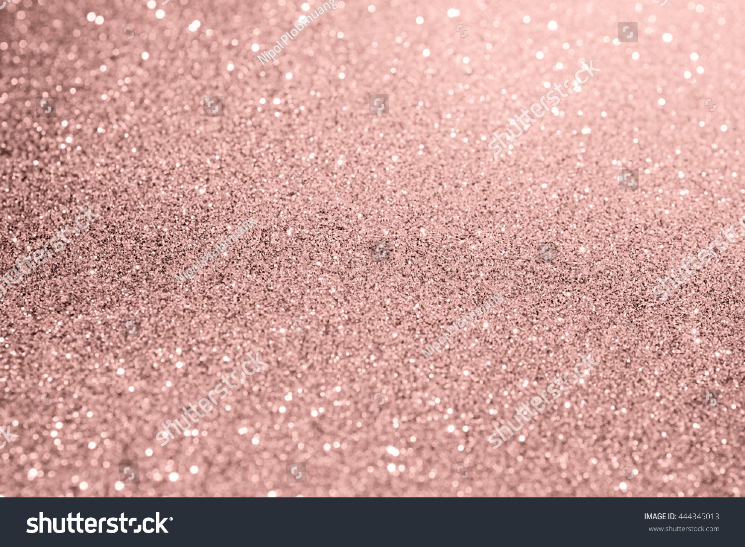 Rose Gold Glitter Bokeh Texture Background Stock Illustration 444345013