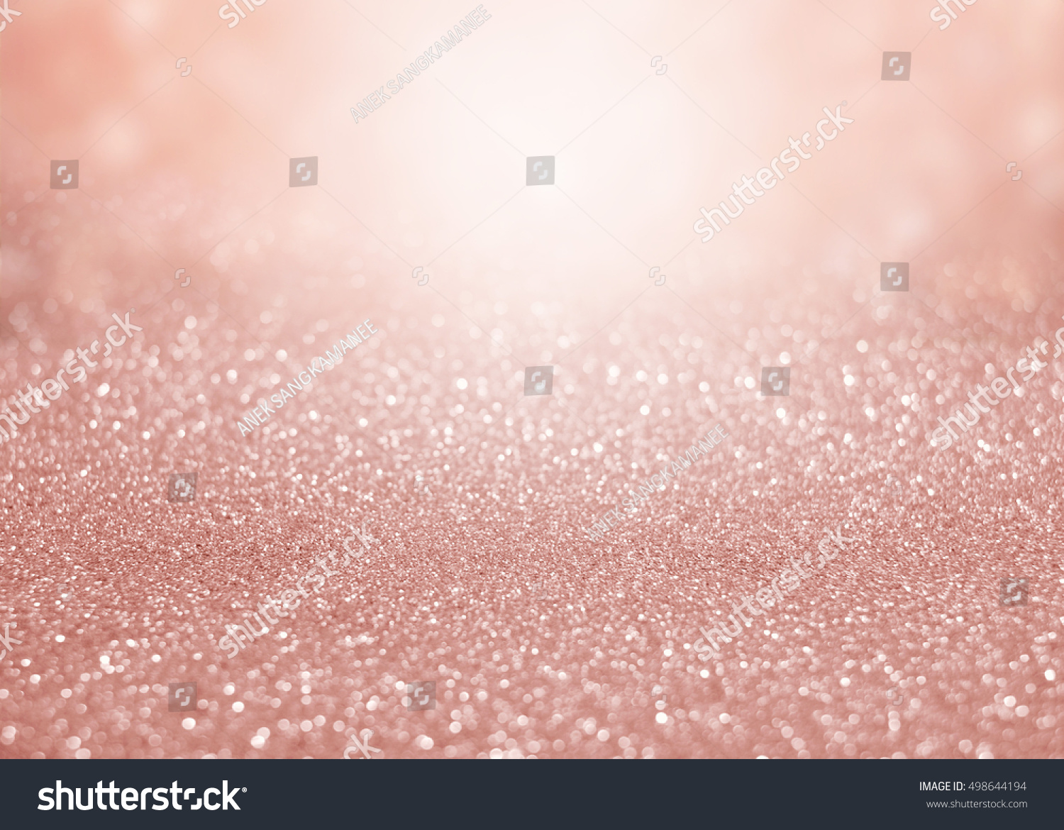 Rose Gold Sparkle Glitter Background Stock Illustration 498644194