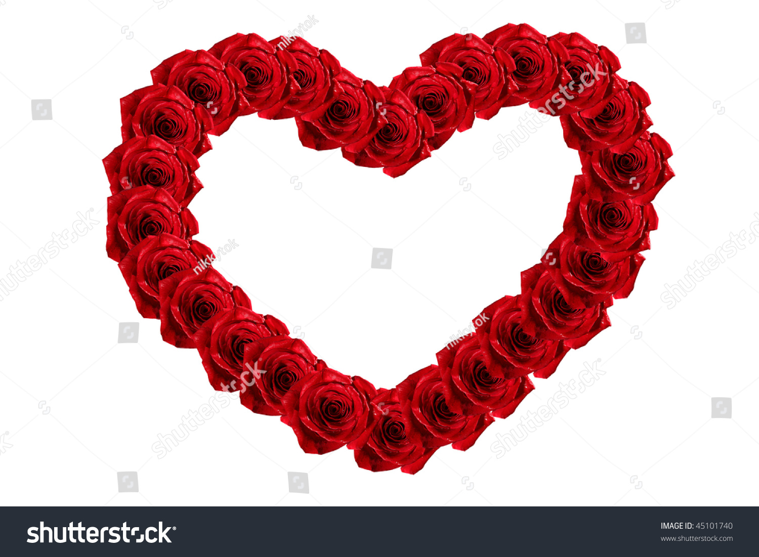Rose Heart Frame Stock Photo 45101740 - Shutterstock