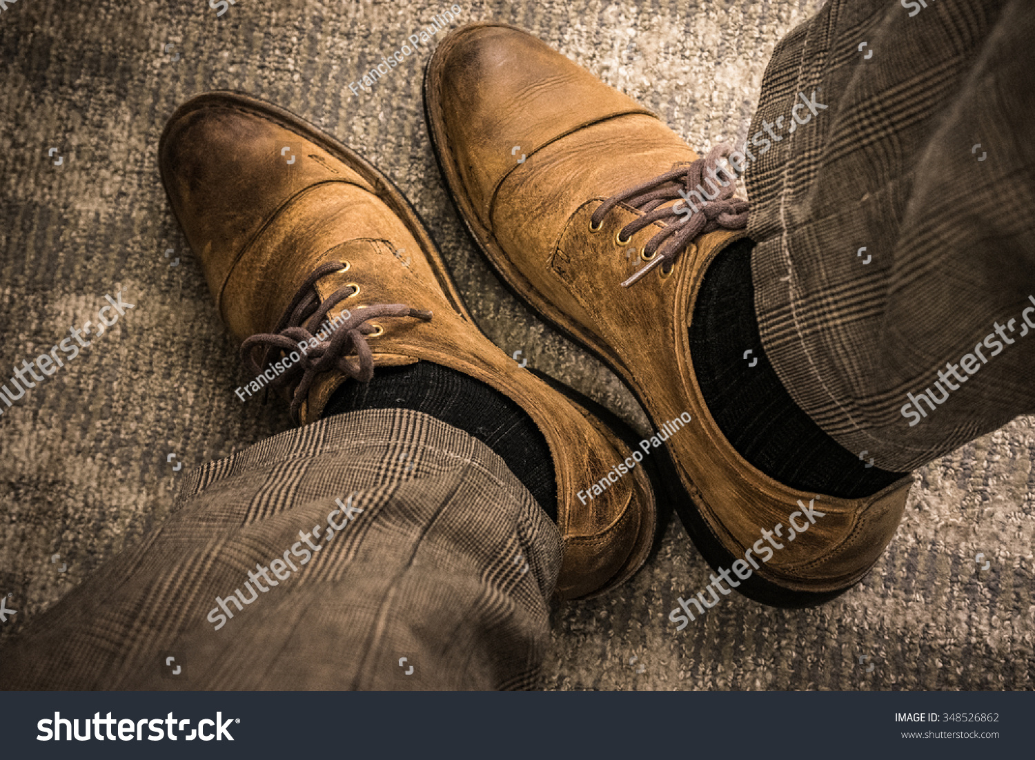 Rough Leather Shoes Stock Photo (Edit 