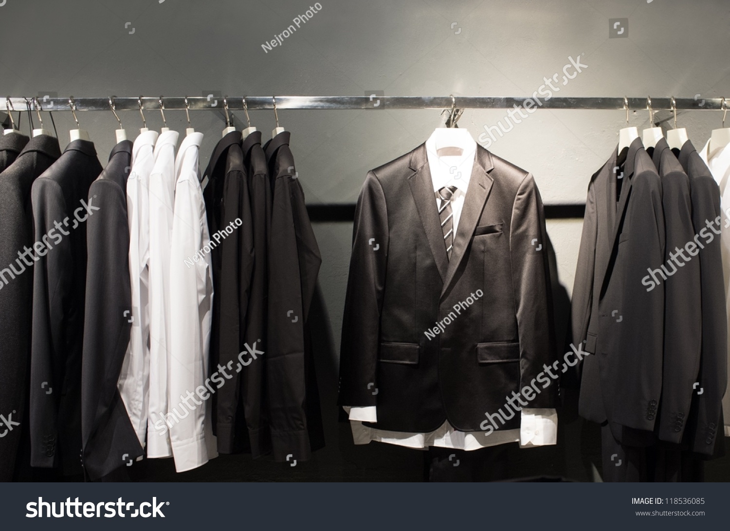 Row Of Suits In Shop Stock Photo 118536085 : Shutterstock