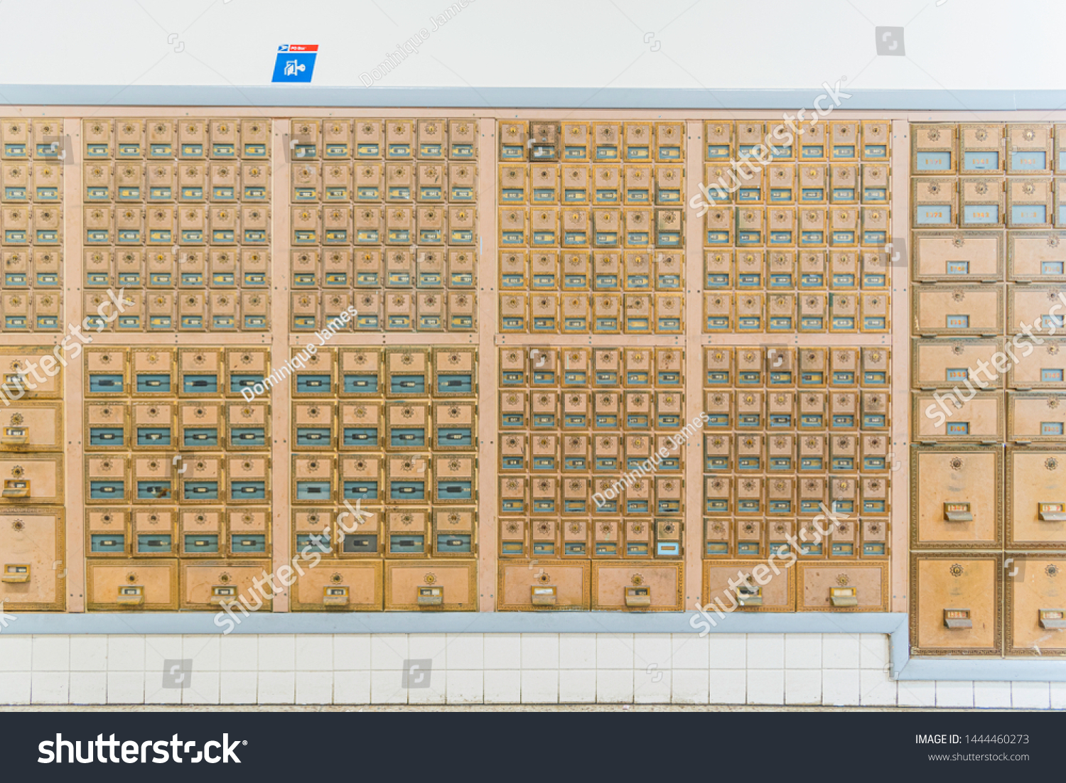 Rows Midcentury Modern Design Post Office Stock Image Download Now