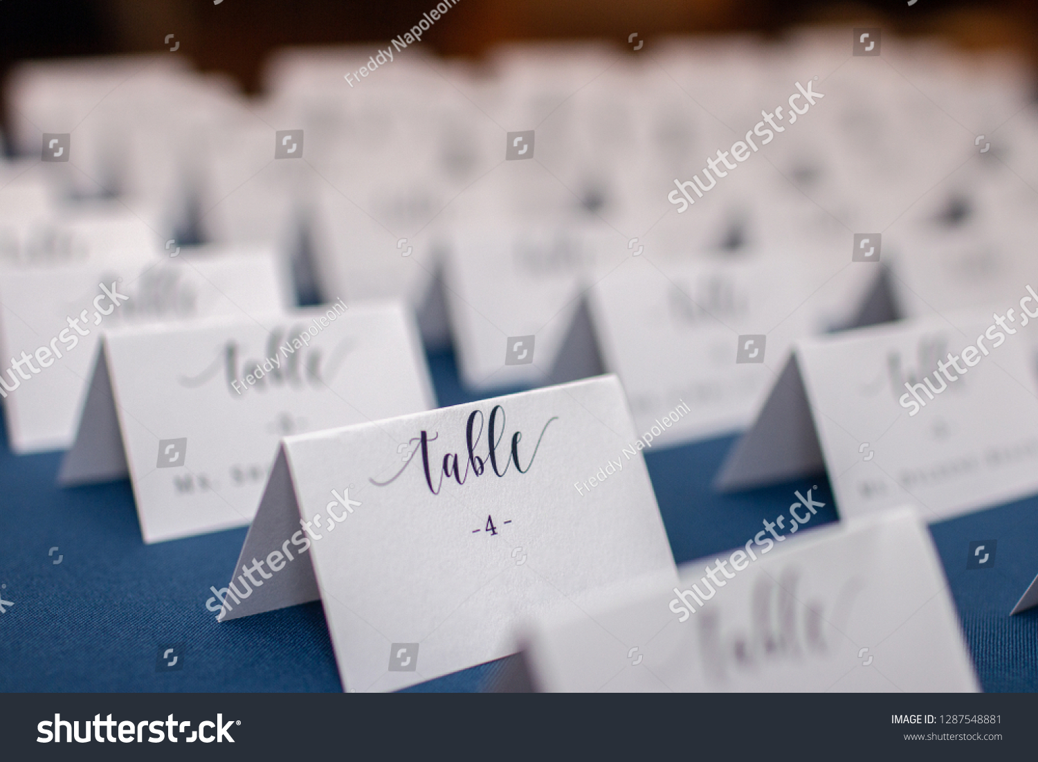 wedding reception seating cards