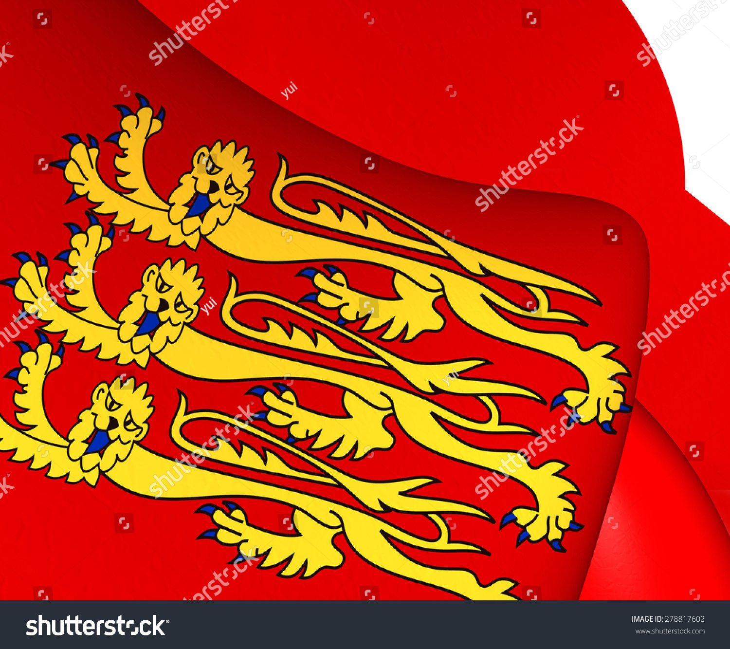 Royal Banner Of England Close Up Stock Photo 278817602 Shutterstock