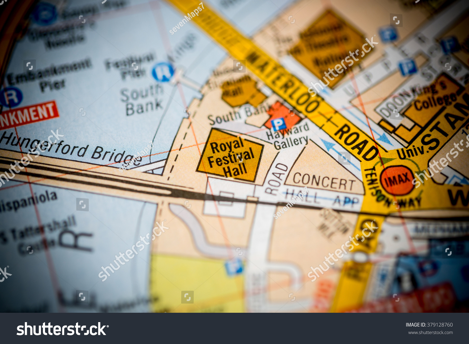 royal festival hall map Royal Festival Hall London Uk Map Stock Photo Edit Now 379128760 royal festival hall map