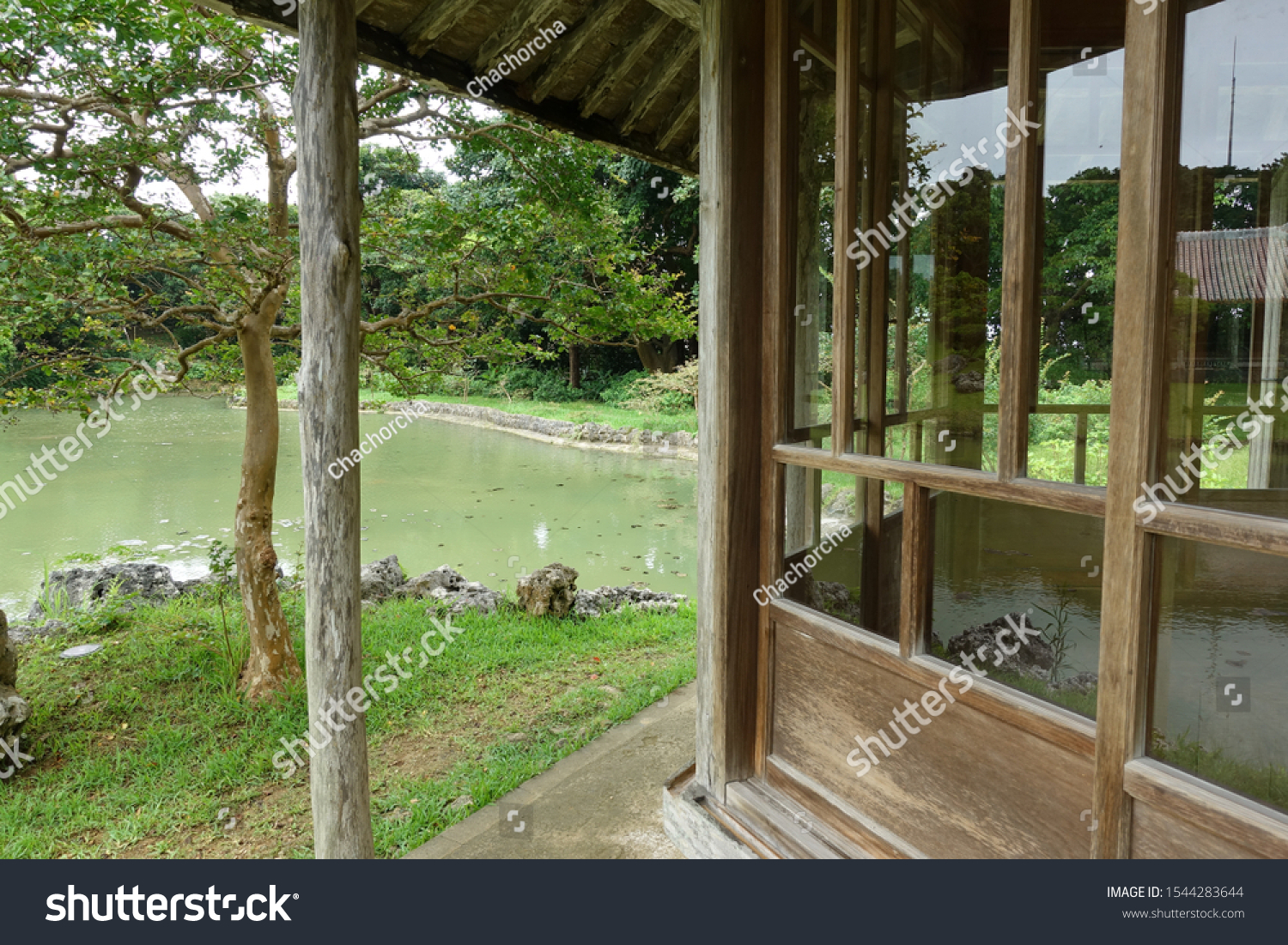 Royal Japanese Garden Style Shikinaen Naha Stock Photo Edit Now