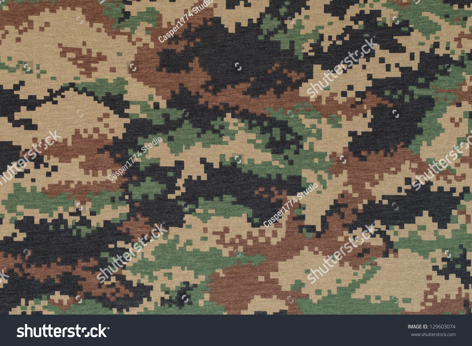 Royal Thai Marine Digital Woodland Camouflage Fabric Texture Background ...