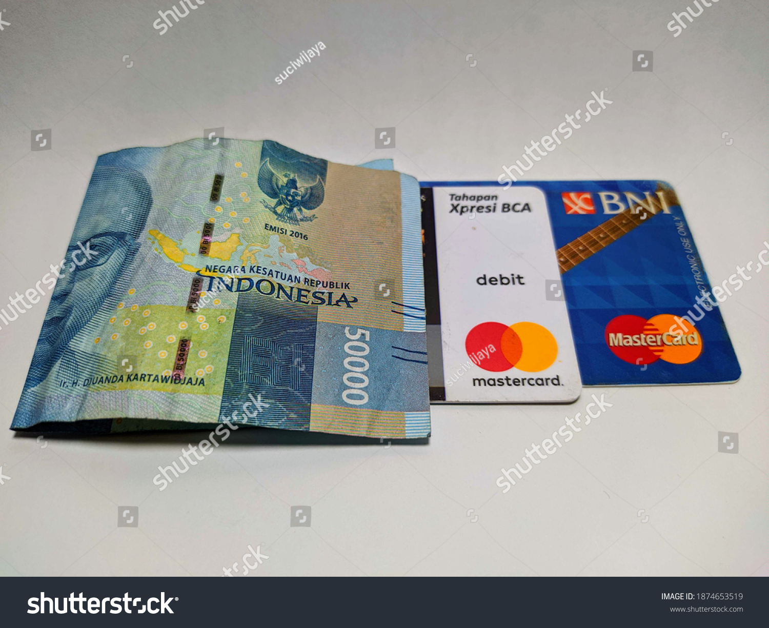 Rp 50000 Bca Tahapan Xpresi Mastercard Stock Photo Edit Now 1874653519
