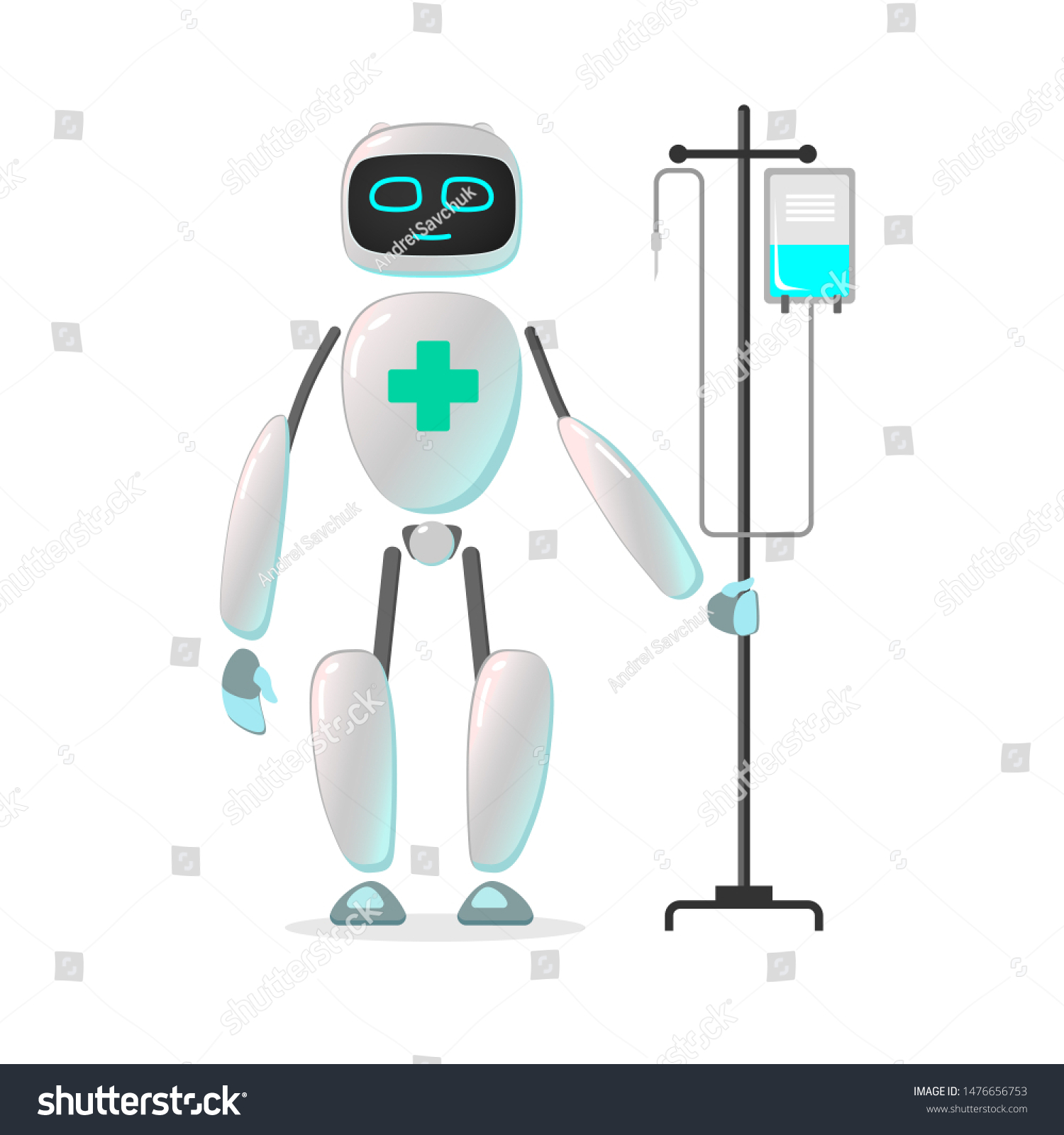 Rpa Robot Android Helps Robot Doctor のイラスト素材