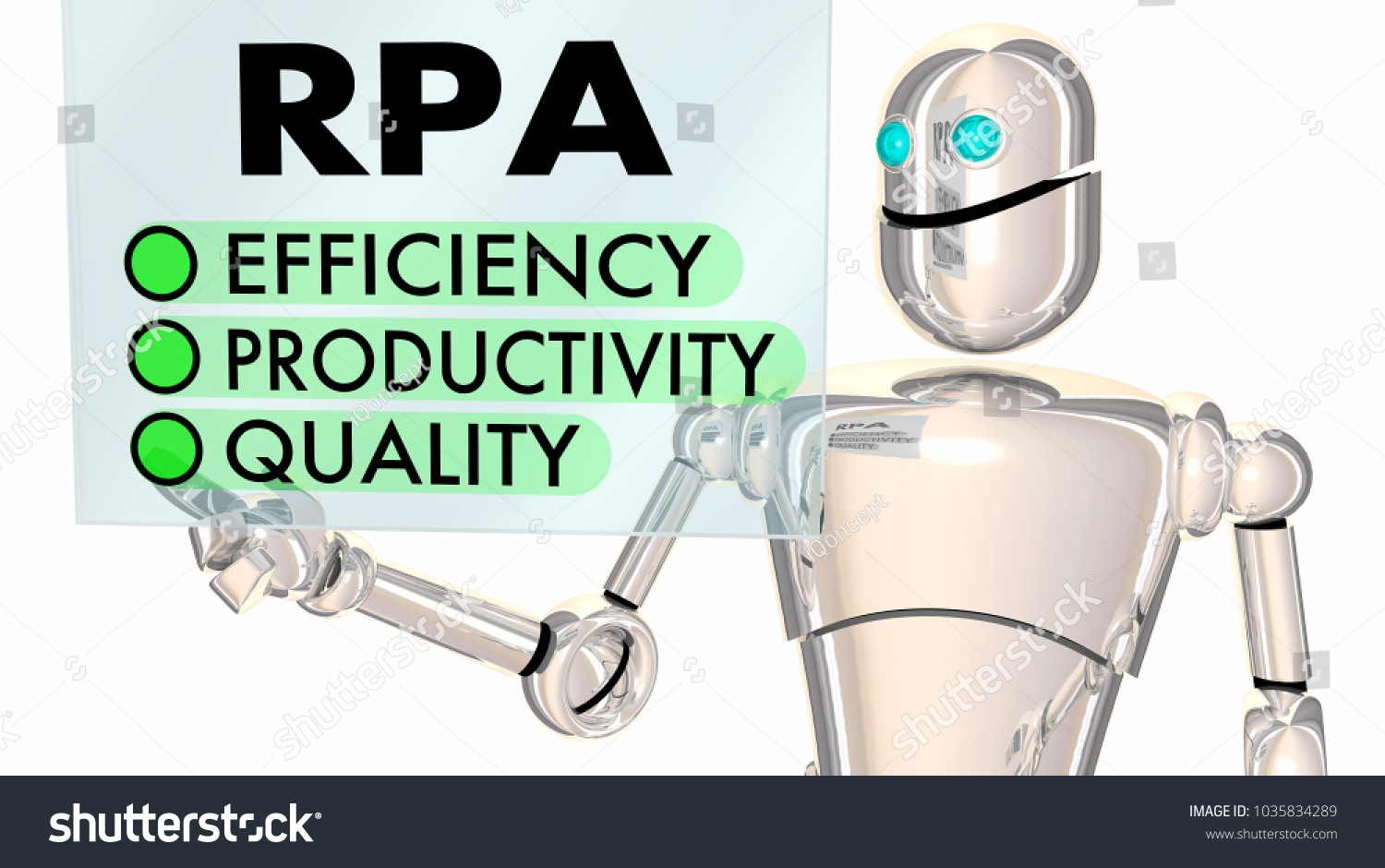 Rpa Robotic Process Automation Efficiency Productivity のイラスト素材