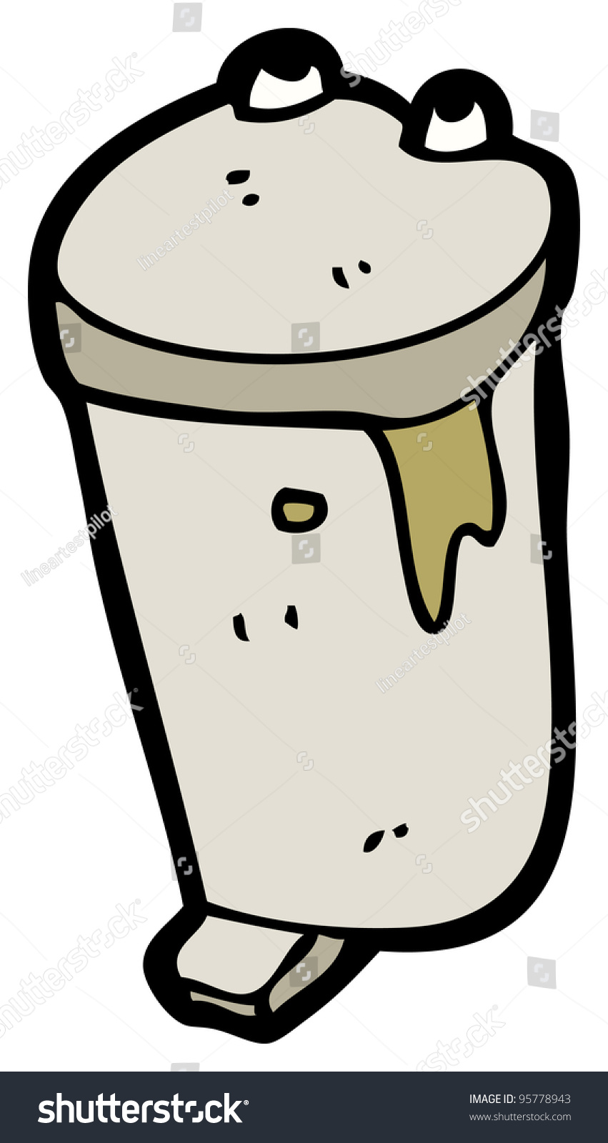 Rubbish Bin Cartoon Stock Illustration 95778943 - Shutterstock