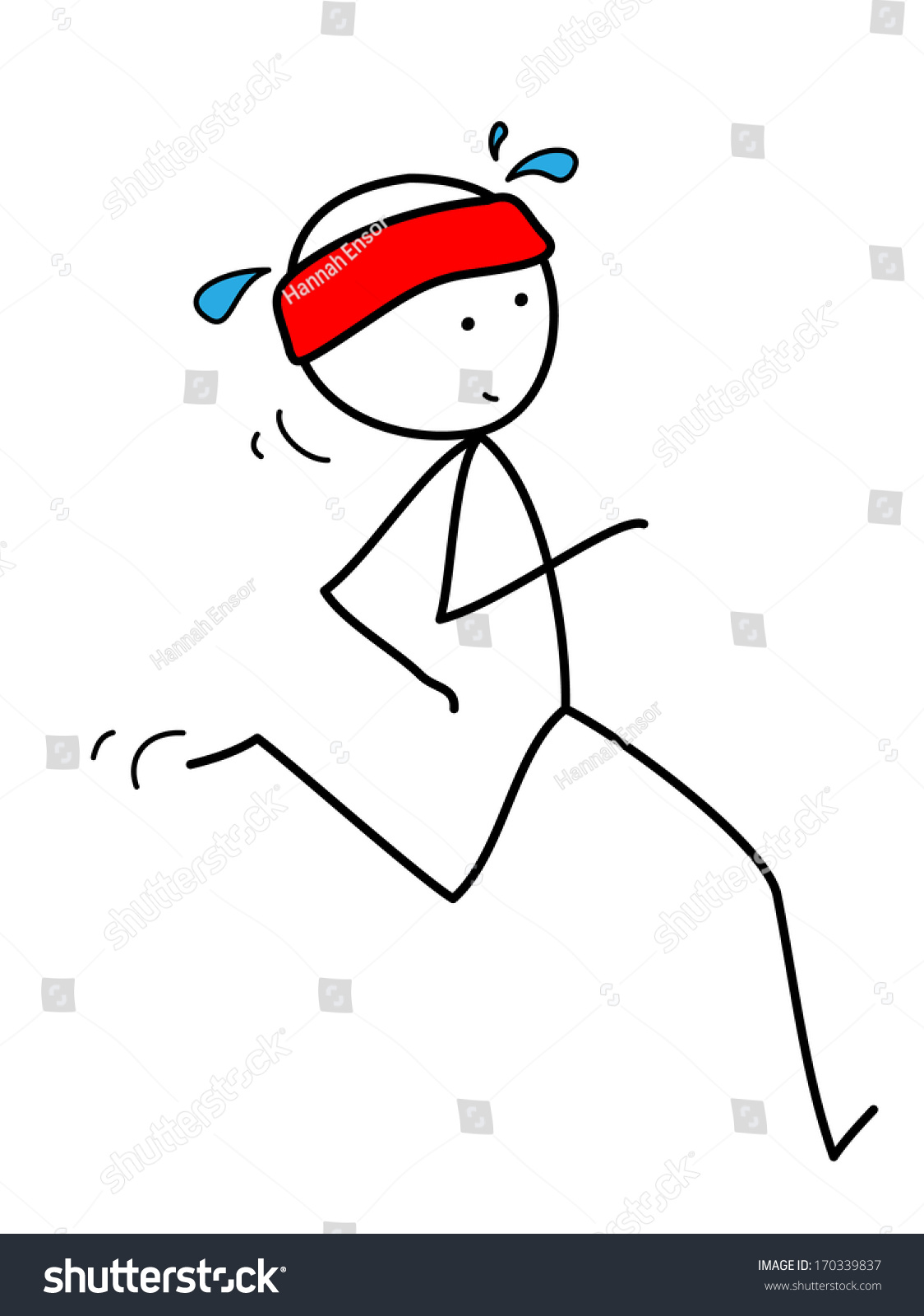 Running Stickman 2 Stock Illustration 170339837 - Shutterstock