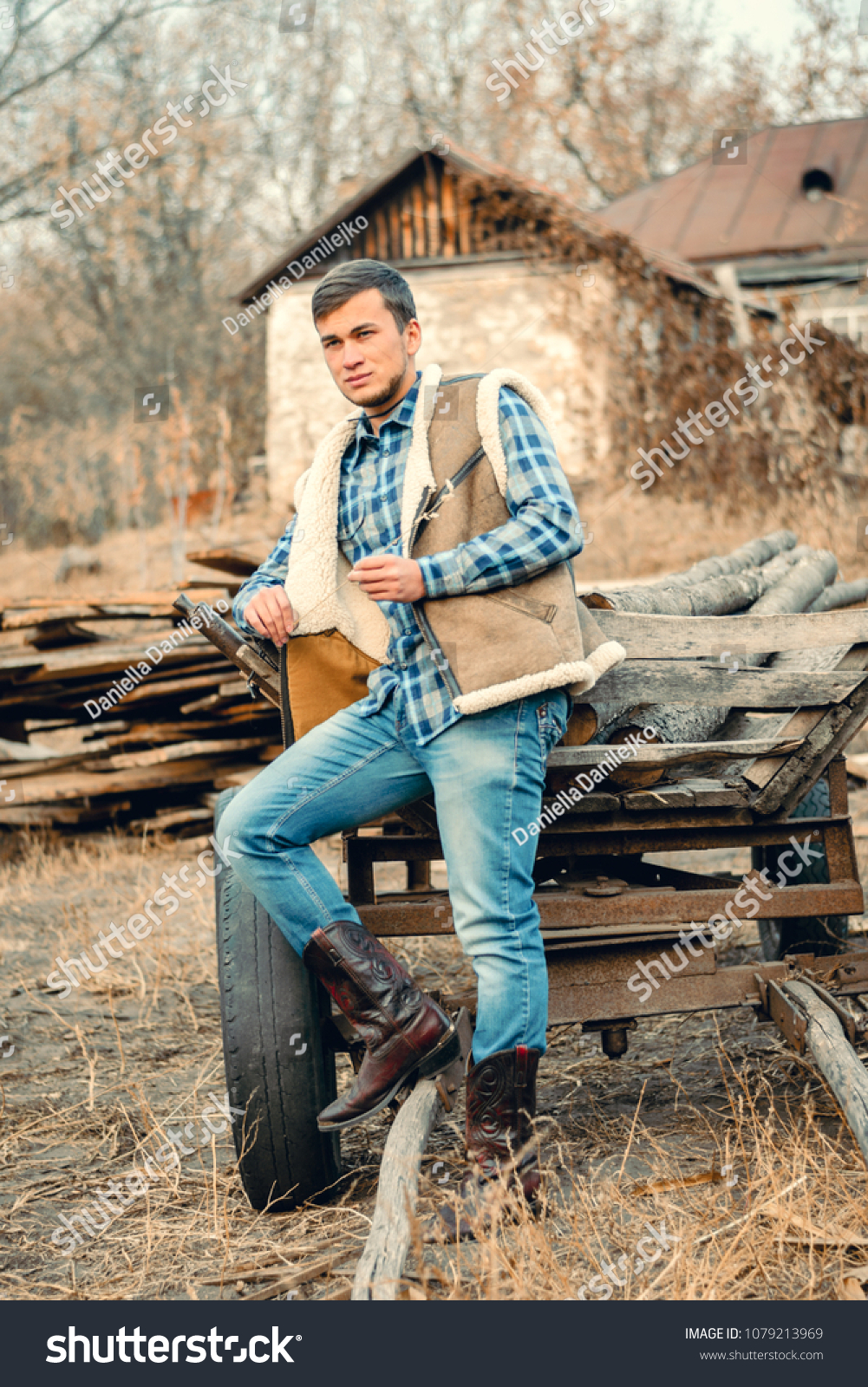 men wearing cowboy boots
