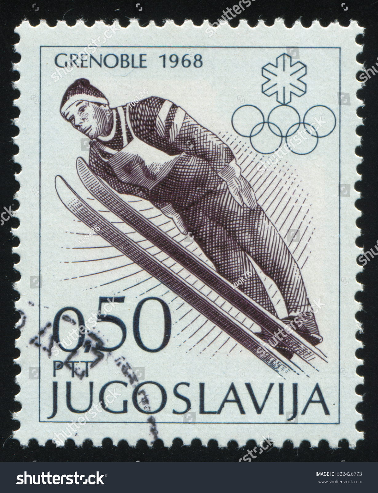 Russia Kaliningrad 12 November 2016 Stamp Stock Photo 622426793 with regard to Ski Jumping Yugoslavia