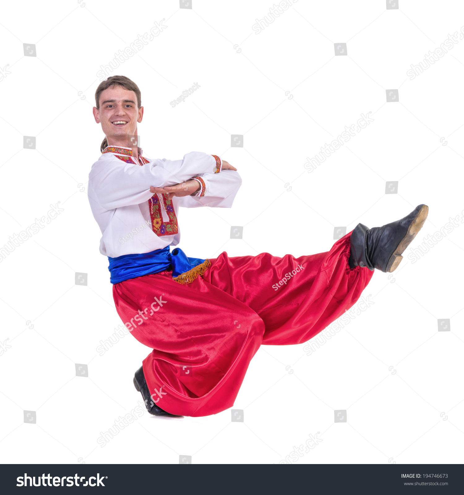 Russian Cossack Dance Young Dancer Ethnic Stock Photo Edit Now