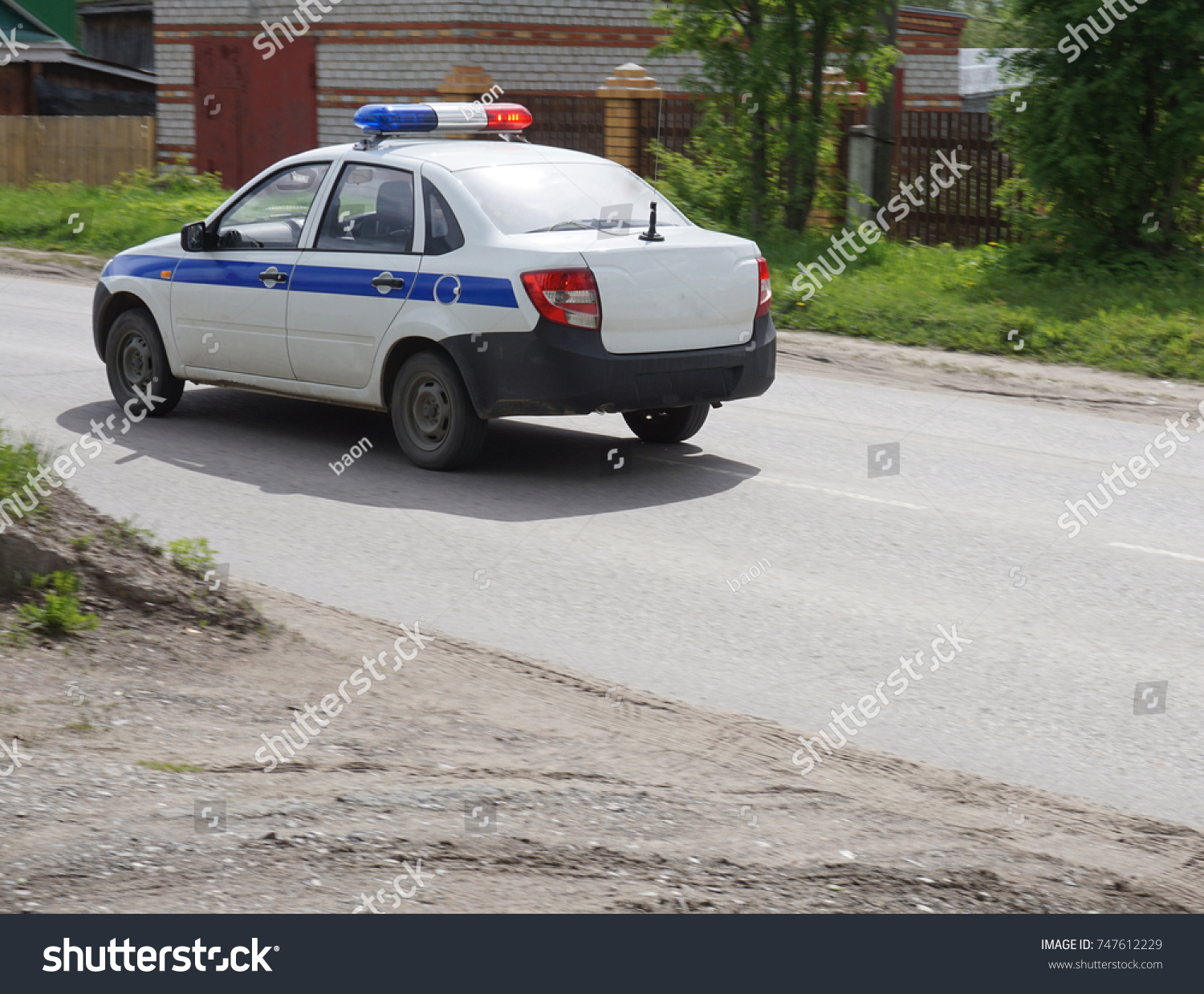 russian police car lights