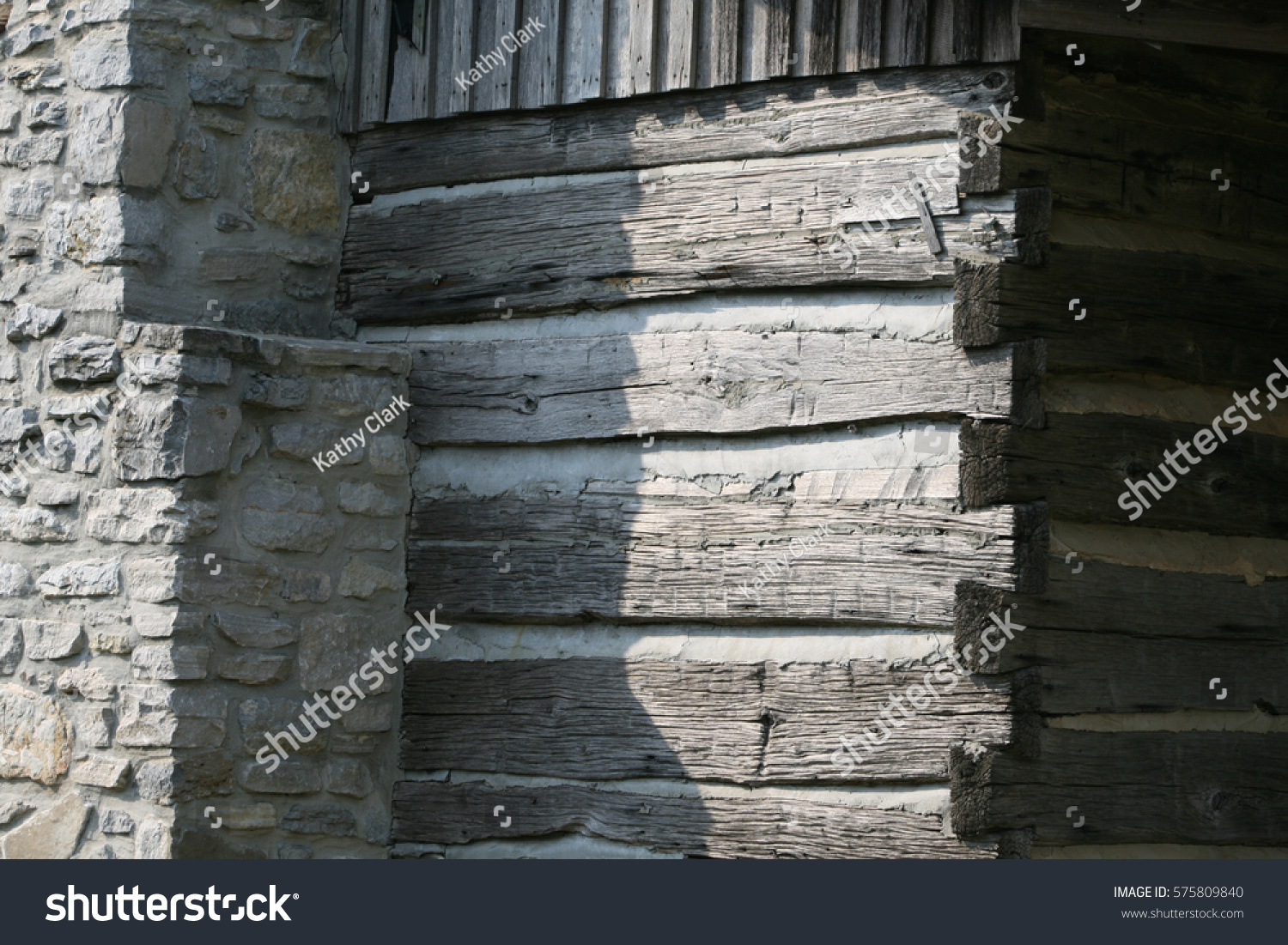 Rustic Cabin Logs Chinking Rustic Cabin Stock Photo Edit Now